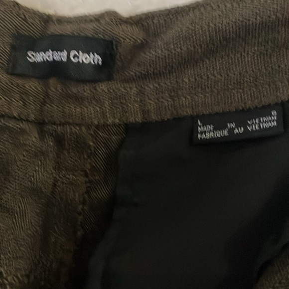 Standard Cloth Cotton Chocolate Herringbone Twill Flared Cargo Pant men XL orXXL - Picture 10 of 15